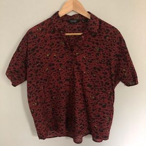 Leopard Print Blouse